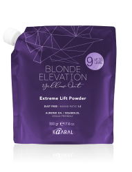 Zosvet�ovac� pr�ok s fialov�m pigmentom a� o 9 �rovn�  - KAARAL BLONDE ELEVATION YELLOW OUT EXTREME LIFT POWDER 500 g