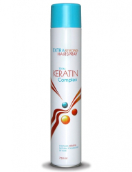 Lak na vlasy s extra silnm inkom s obsahom keratnu - KERATIN COMPLEX EXTRA STRONG HAIRSPRAY 750 ml